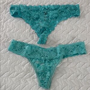 Victoria's Secret Turquoise Lace Panty